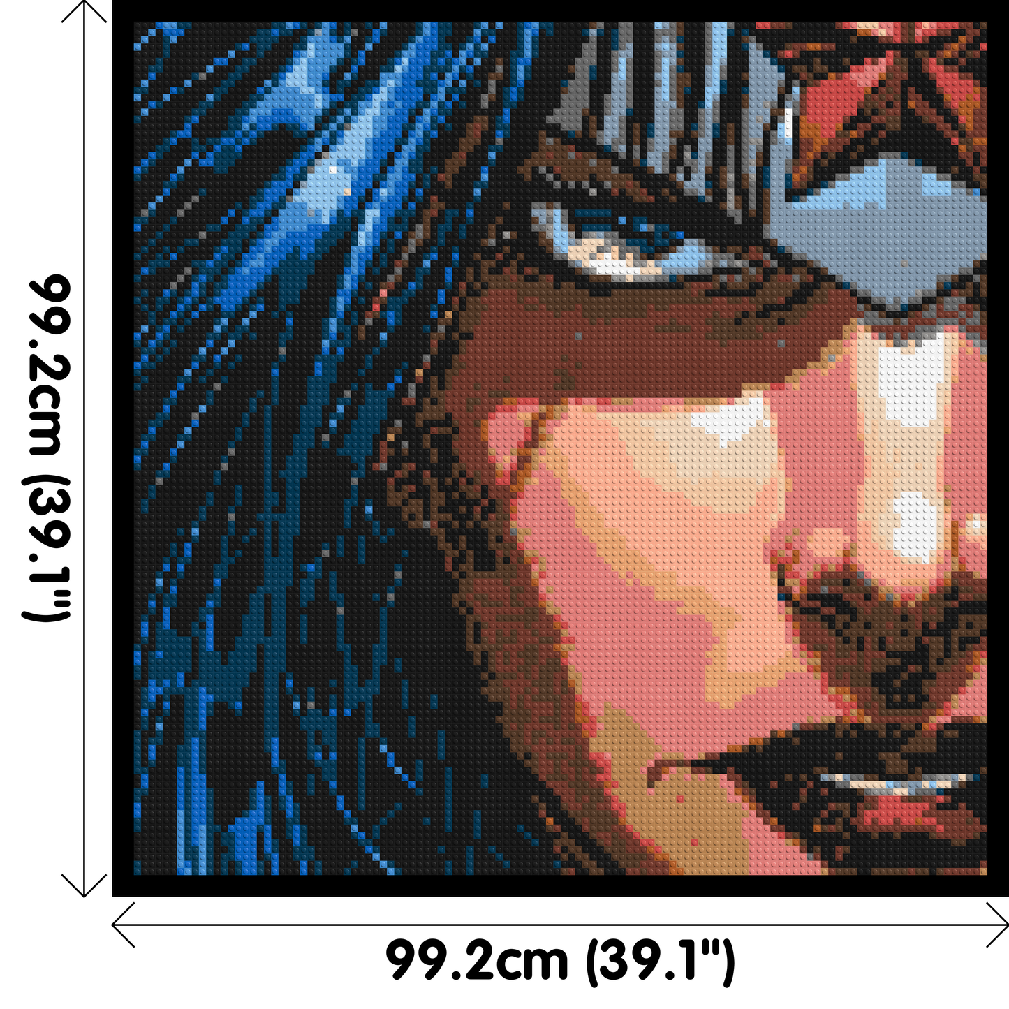 Wonder Woman - Brick Art Mosaic Kit 5x5 large