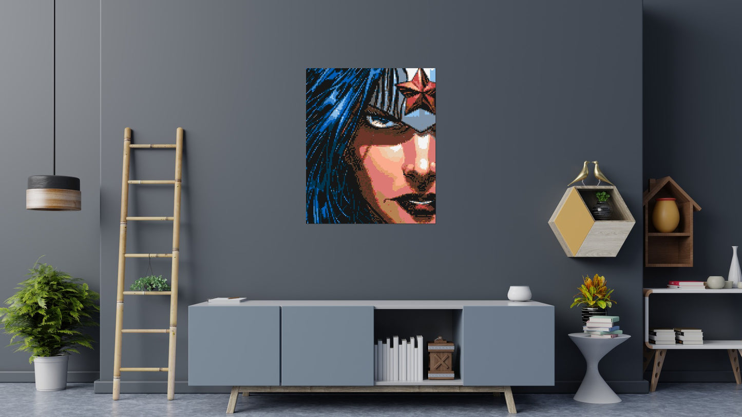 Wonder Woman - Brick Art Mosaic Kit 5x6 large