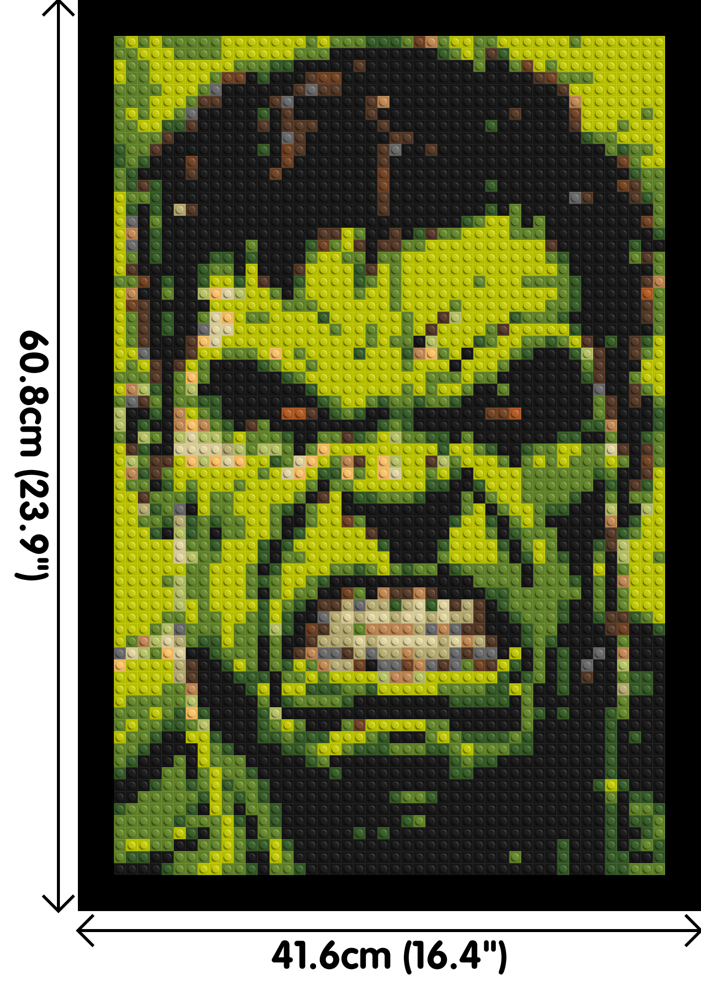 The Hulk - Brick Art Mosaic Kit 2x3 large