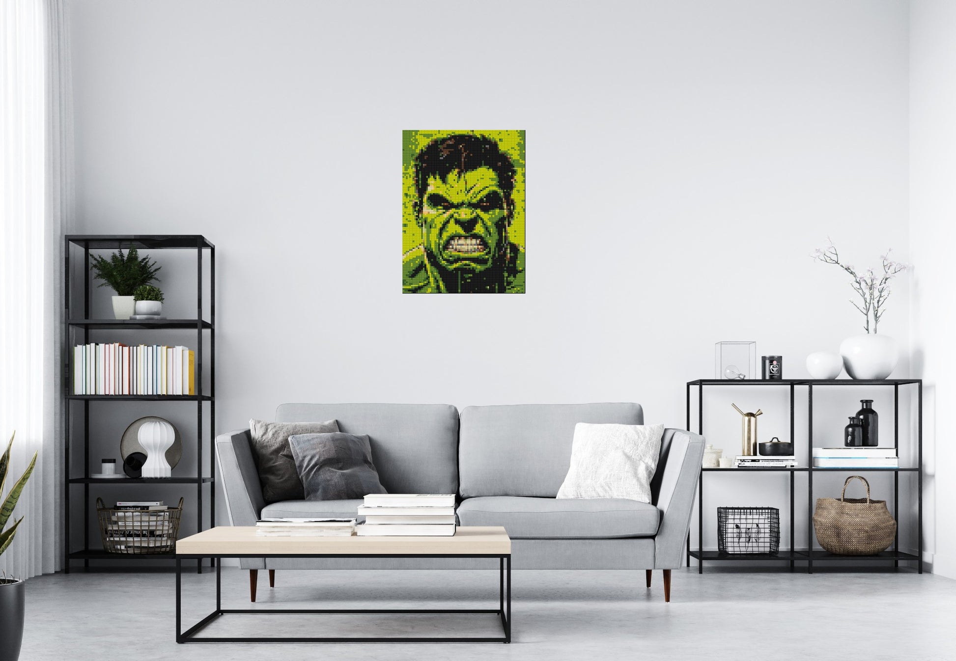 The Hulk - Brick Art Mosaic Kit 3x4 scene