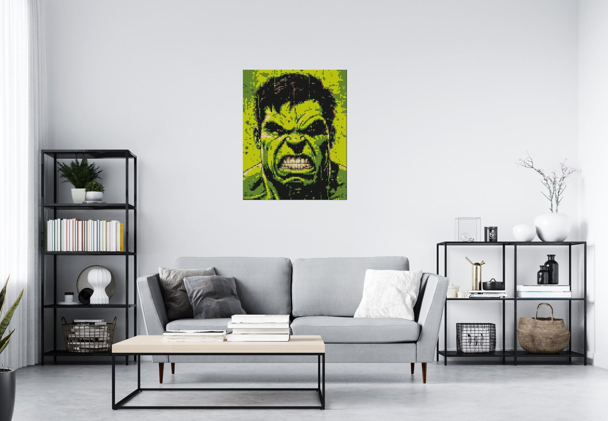 The Hulk - Brick Art Mosaic Kit 4x5 scene