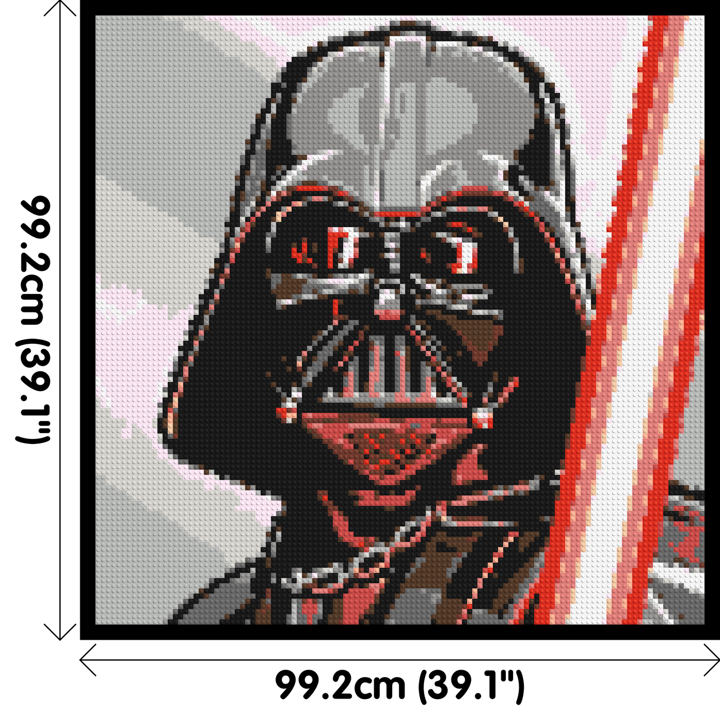 Darth Vader - Brick Art Mosaic Kit 5x5 large