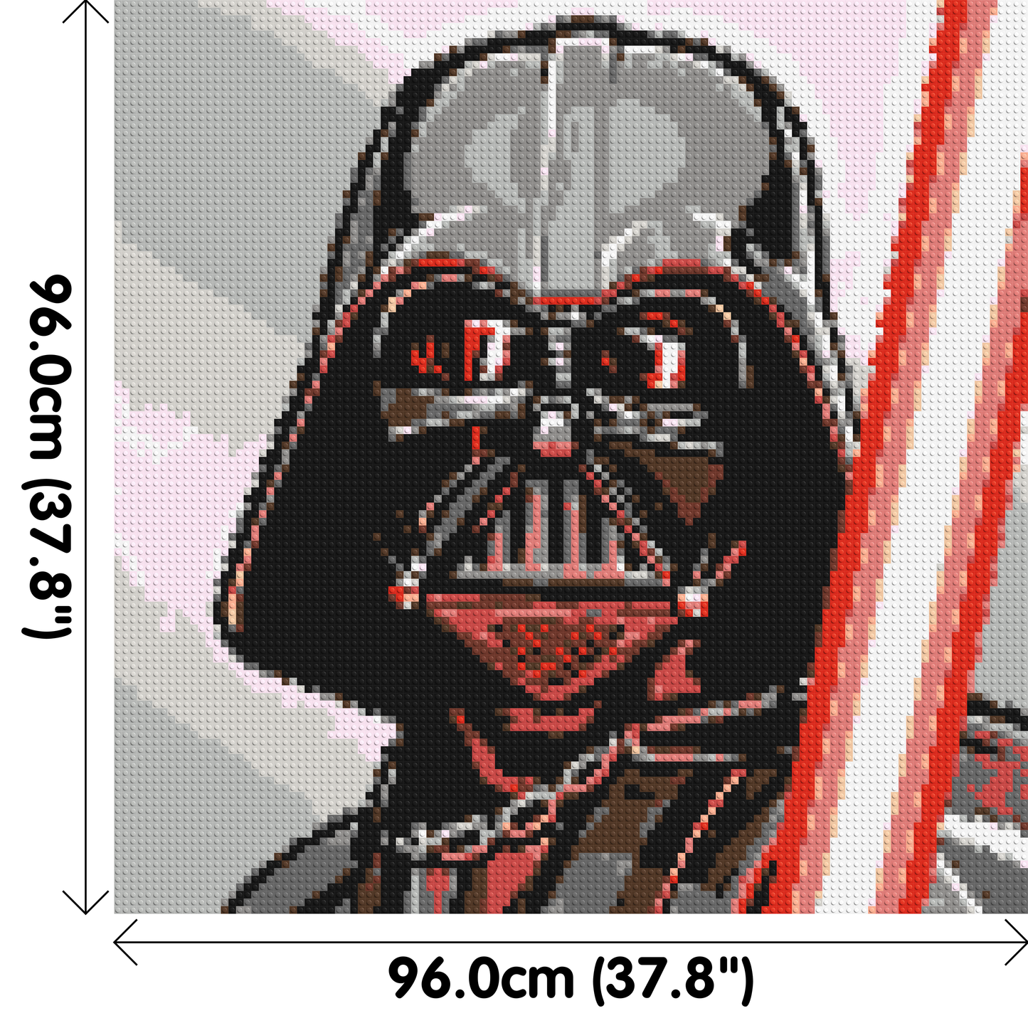 Darth Vader - Brick Art Mosaic Kit 5x5 large