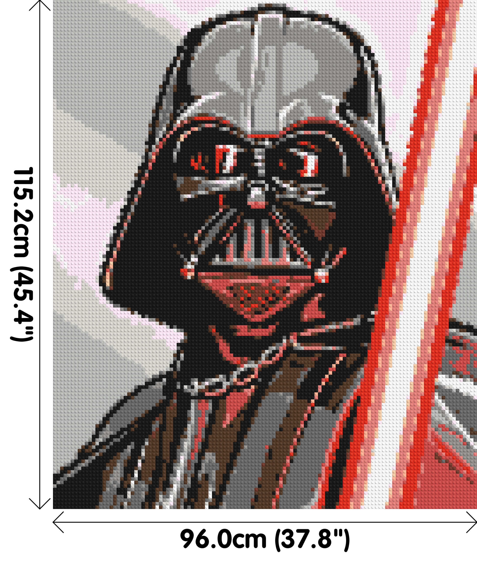 Darth Vader - Brick Art Mosaic Kit 5x6 dimensions
