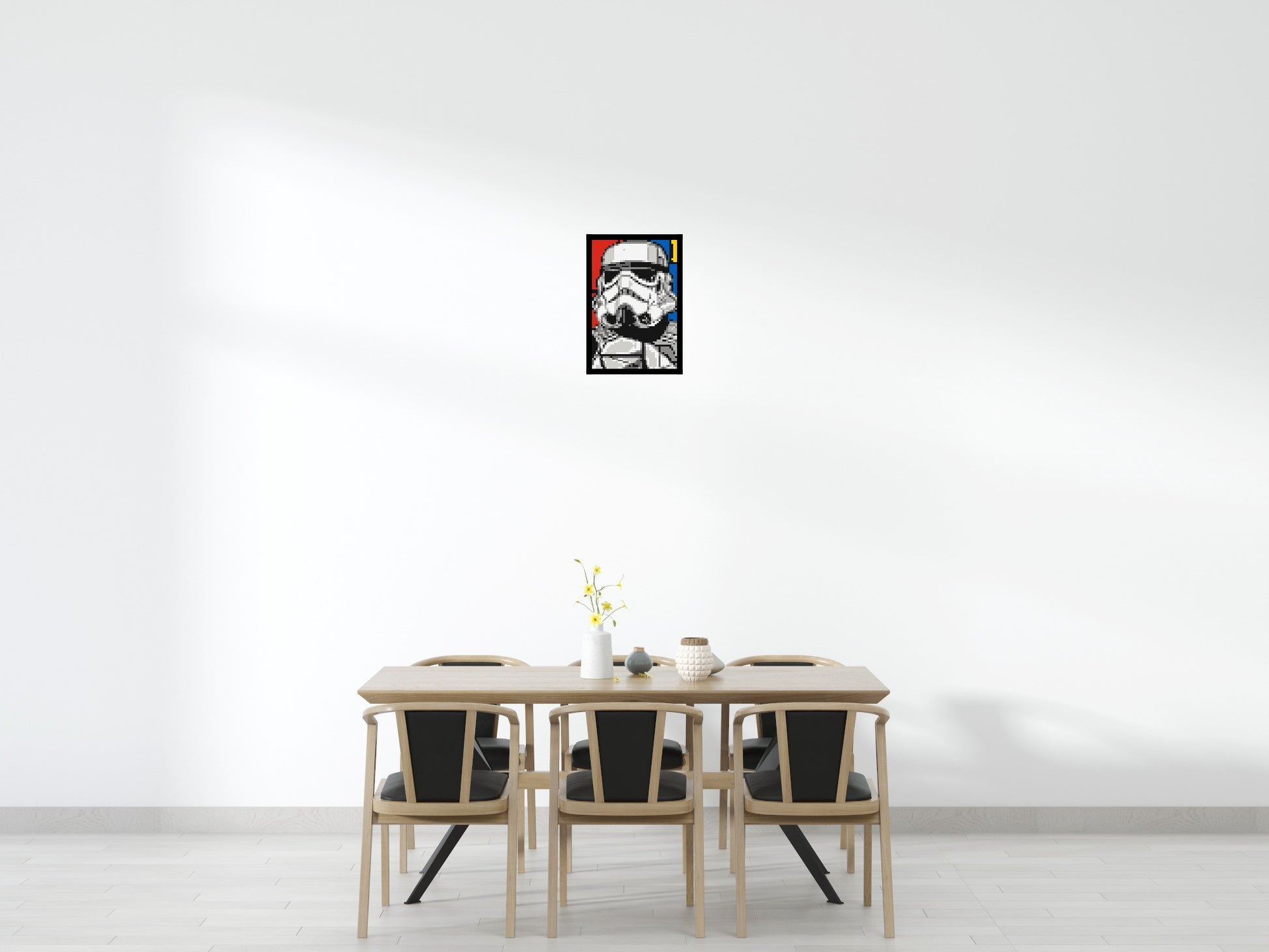 Stormtrooper - Brick Art Mosaic Kit 2x3 scene with frame