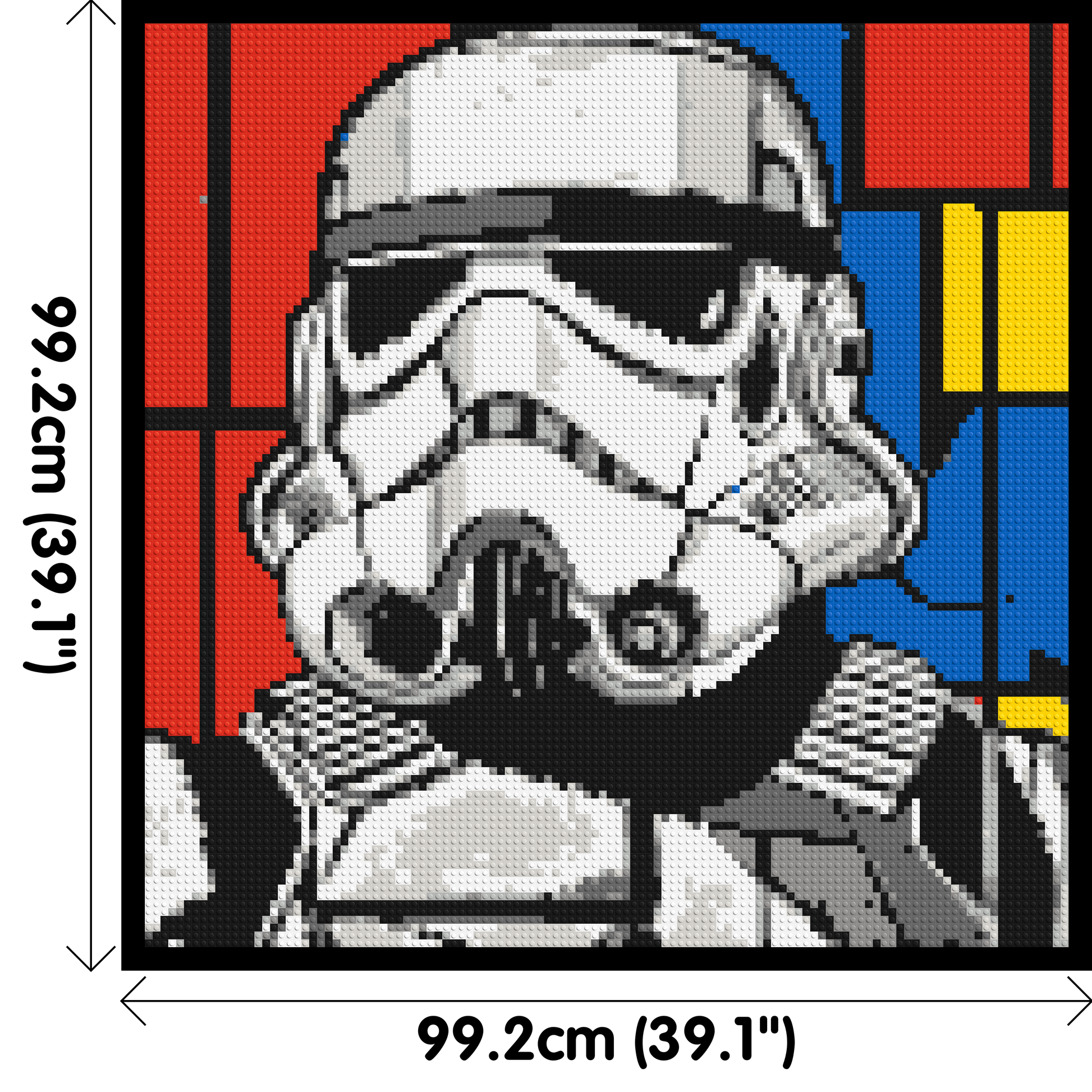 Stormtrooper - Brick Art Mosaic Kit 5x5 dimensions with frame