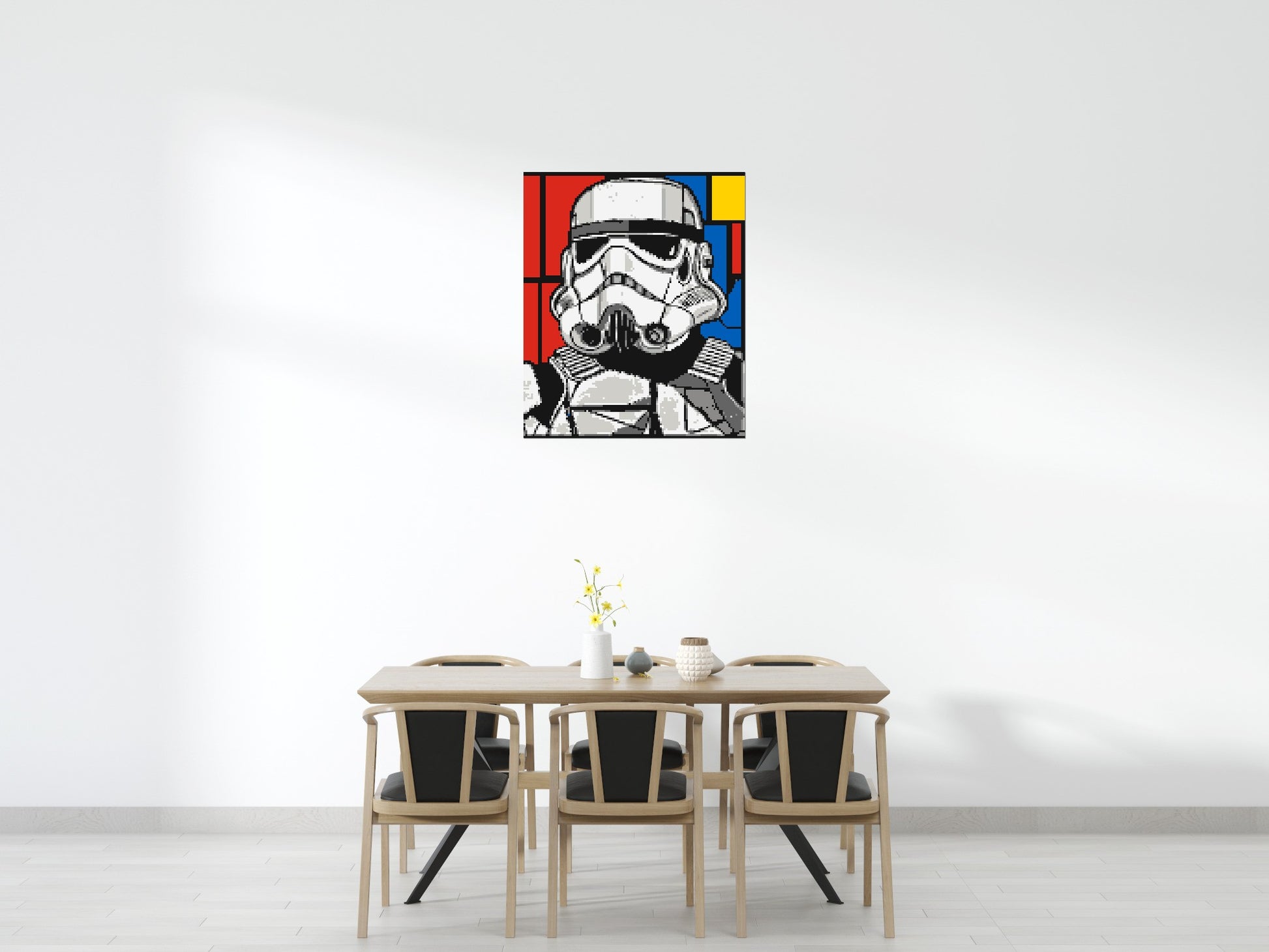 Stormtrooper - Brick Art Mosaic Kit 5x6 scene