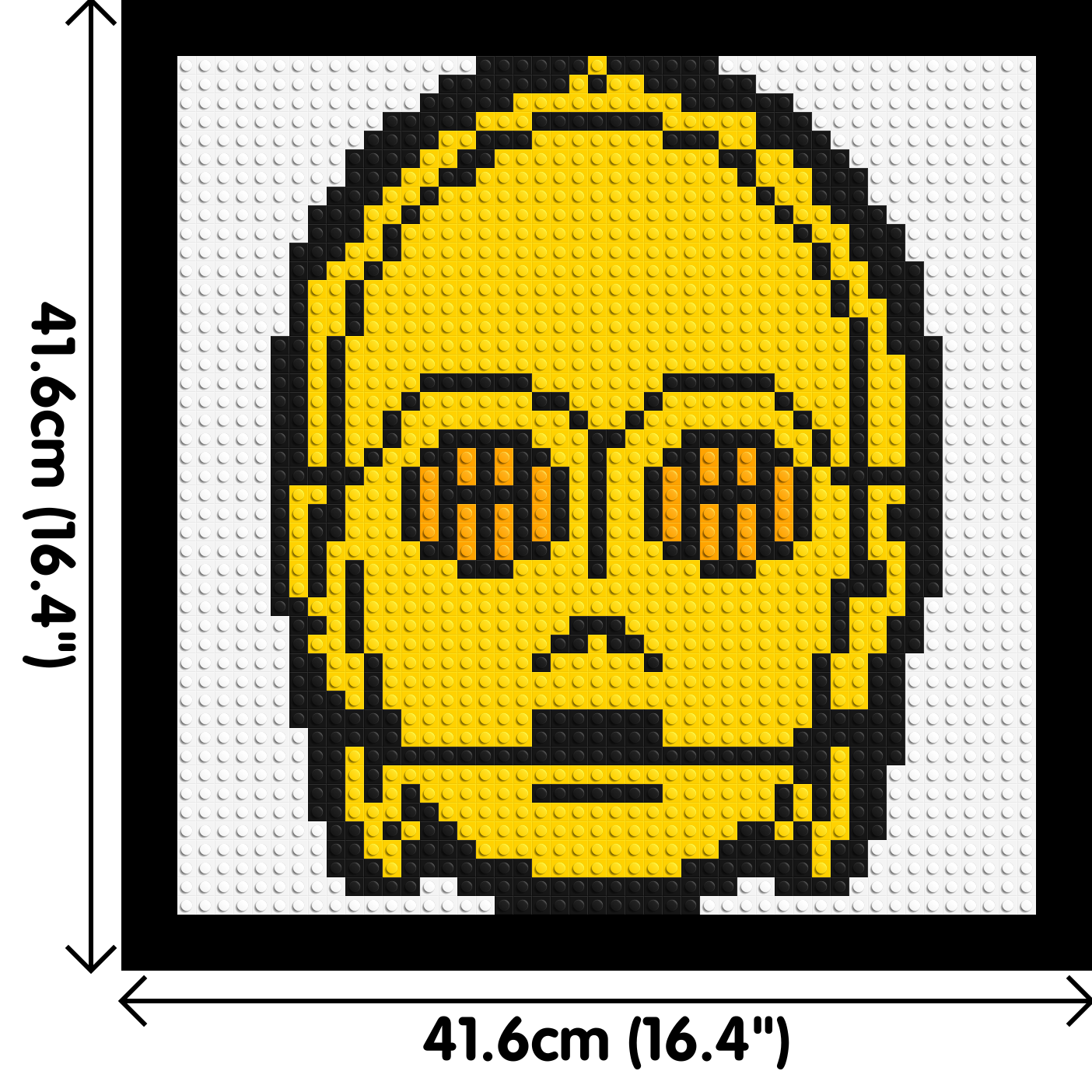 C3PO - Brick Art Mosaic Kit 2x2 large