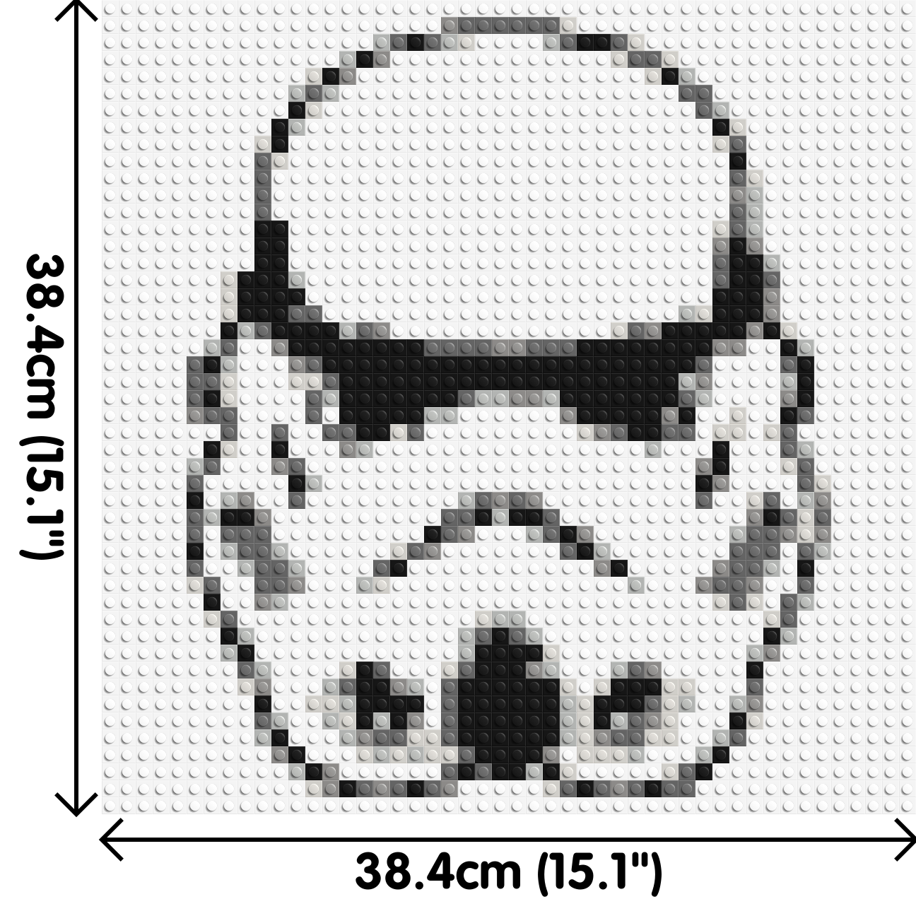 Stormtrooper #2 - Brick Art Mosaic Kit 2x2 dimensions
