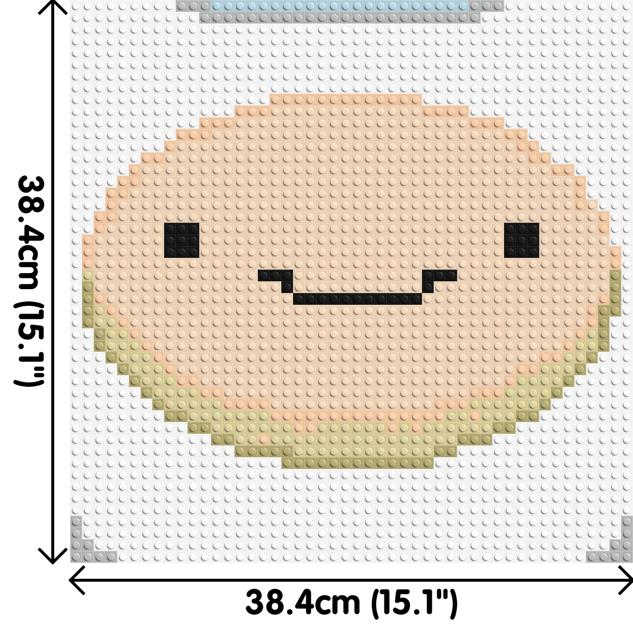 Finn the Human - Brick Art Mosaic Kit 2x2 large