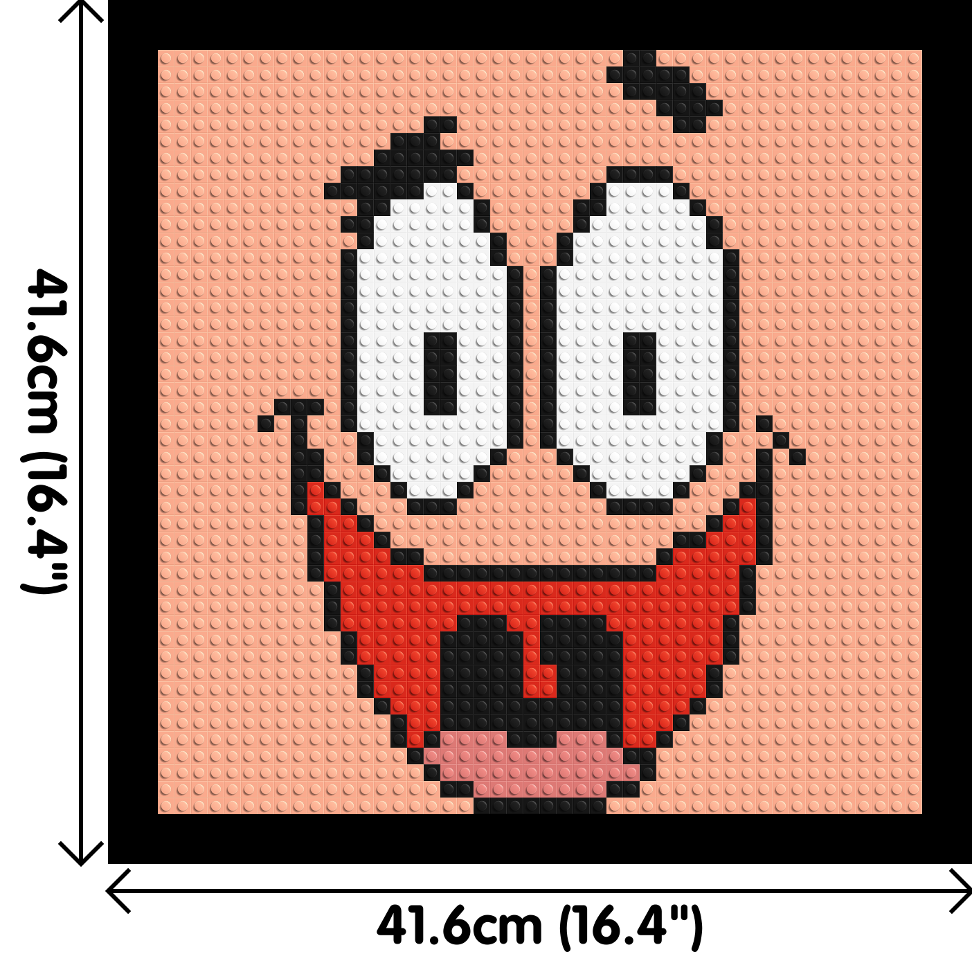 Patrick Star - Brick Art Mosaic Kit 2x2 large
