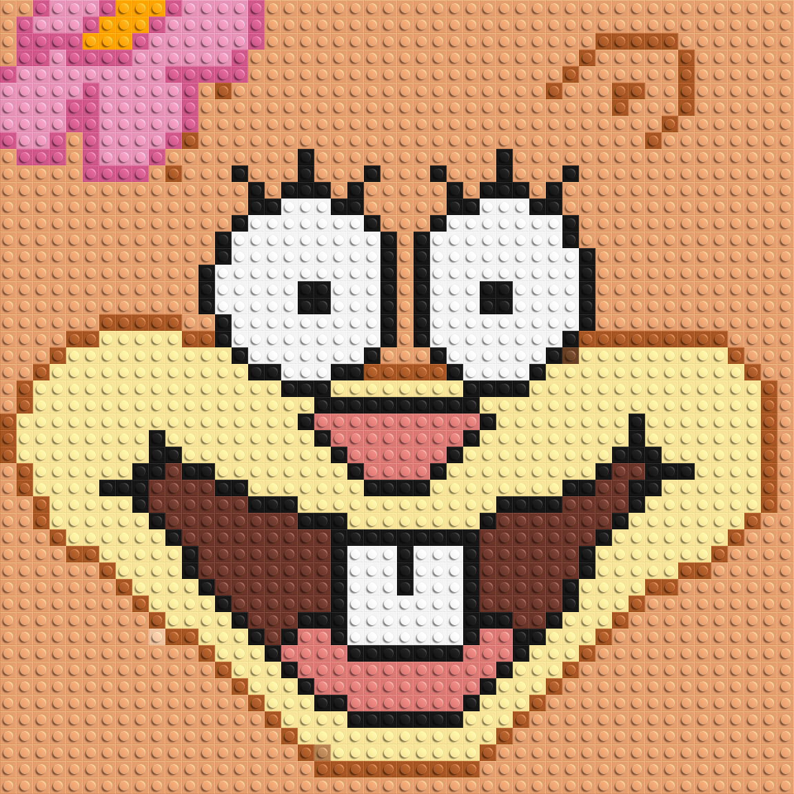 Sandy Cheeks - Brick Art Mosaic Kit 2x2 large