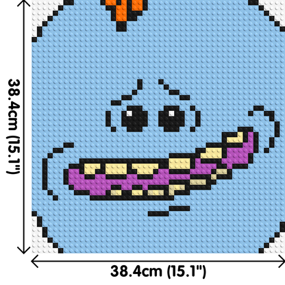 Mr. Meeseeks - Brick Art Mosaic Kit 2x2 large