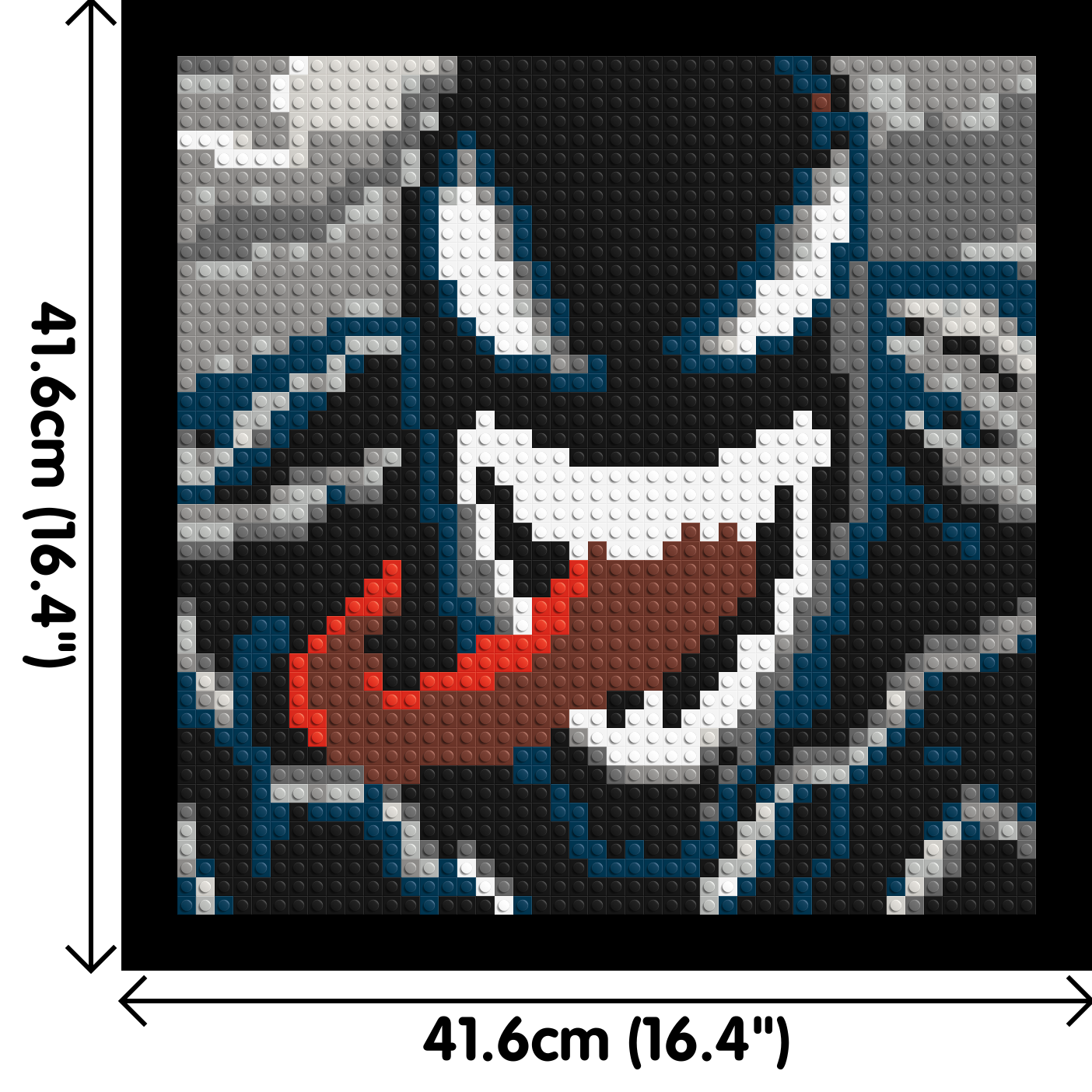 Venom - Brick Art Mosaic Kit 2x2 dimensions with frame