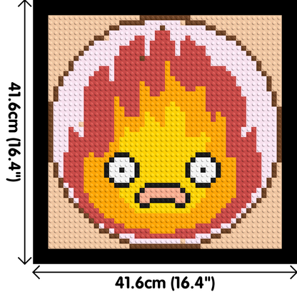 Calcifer - Brick Art Mosaic Kit 2x2 large