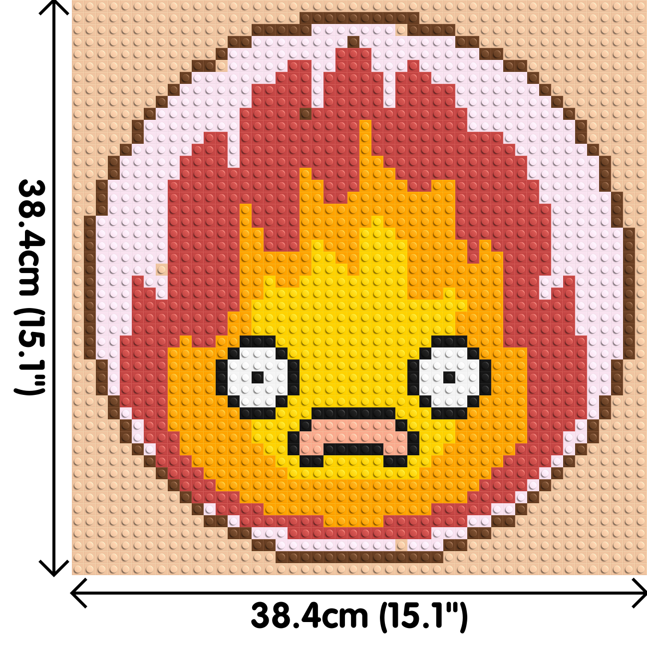 Calcifer - Brick Art Mosaic Kit 2x2 large