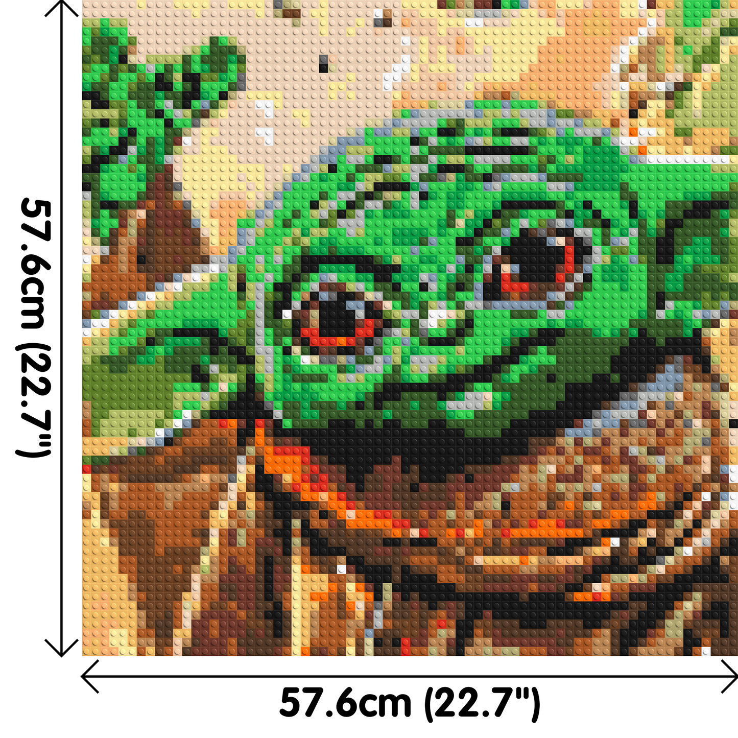 Grogu #2 - Brick Art Mosaic Kit 3x3 large