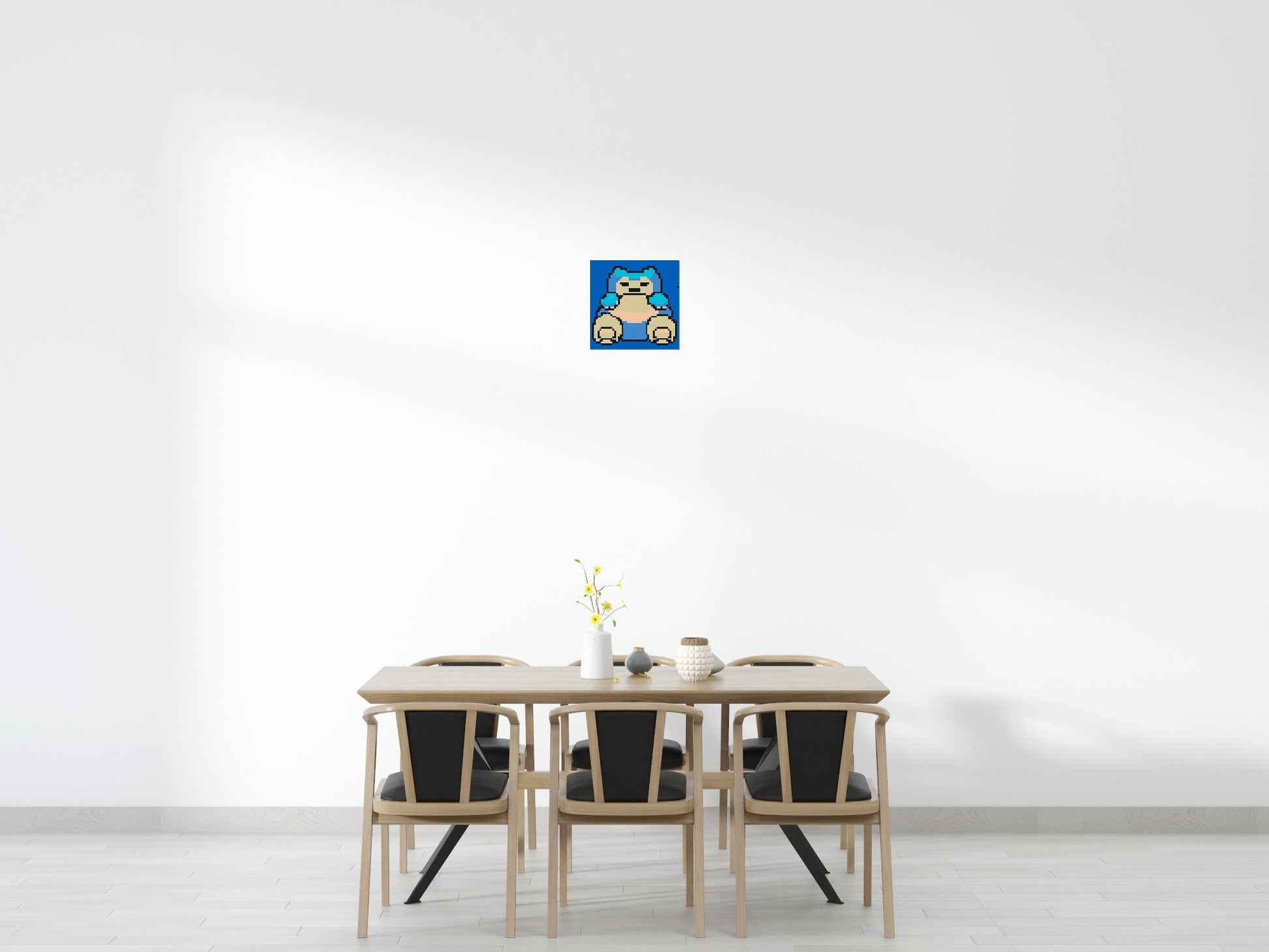Snorlax Pixel Art - Brick Art Mosaic Kit 2x2 scene