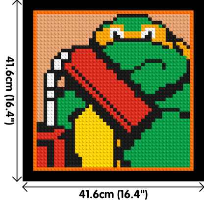 Michelangelo (TMNT)  - Brick Art Mosaic Kit 2x2 large