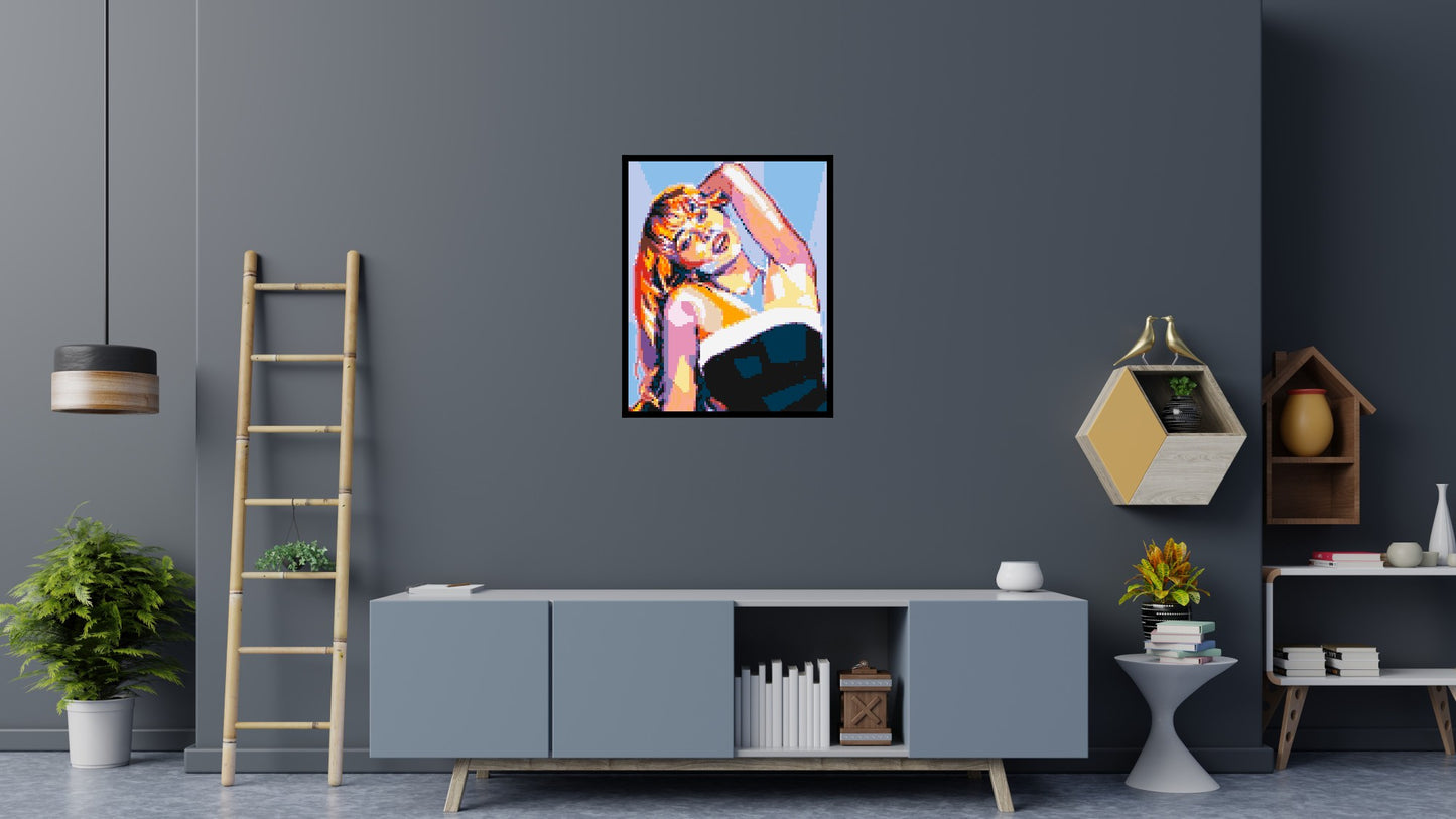 Sabrina Carpenter - Brick Art Mosaic Kit 4x5 large