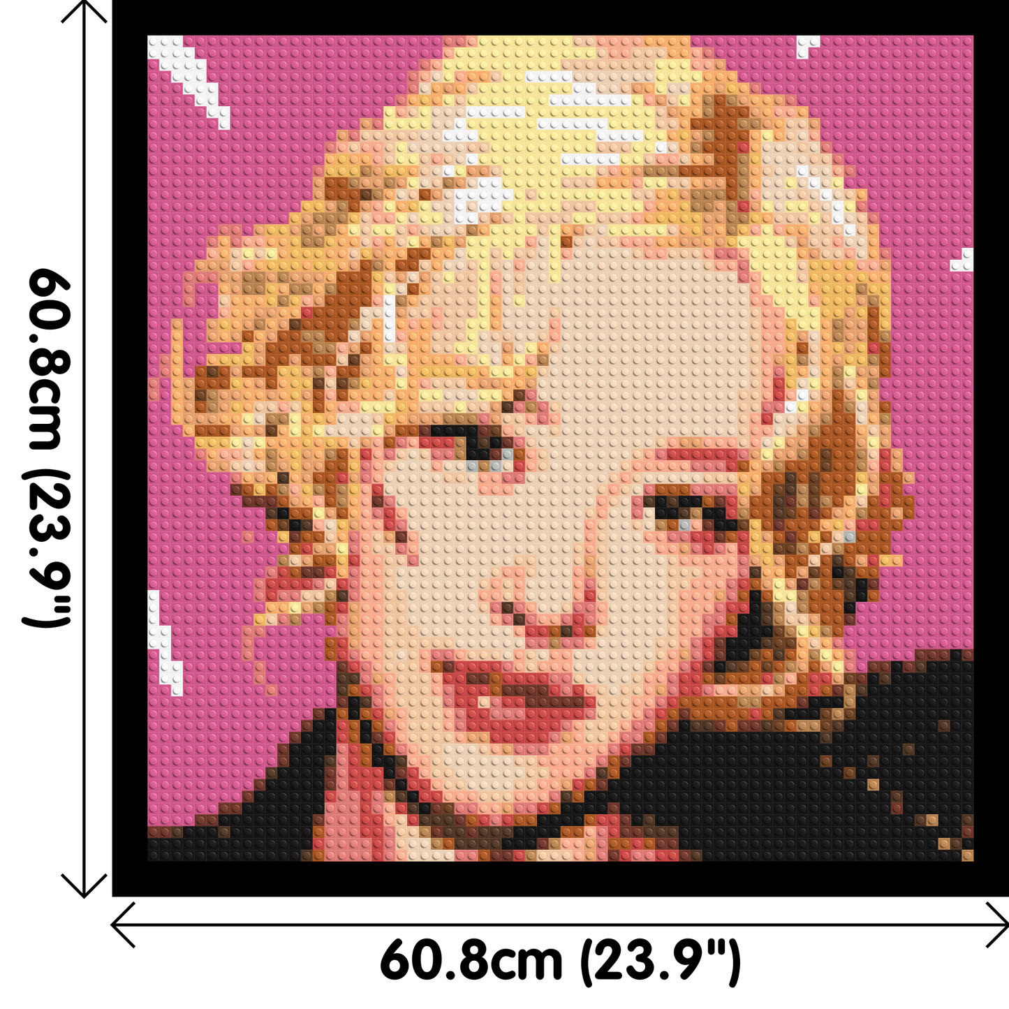 Rosé - Brick Art Mosaic Kit 3x3 large