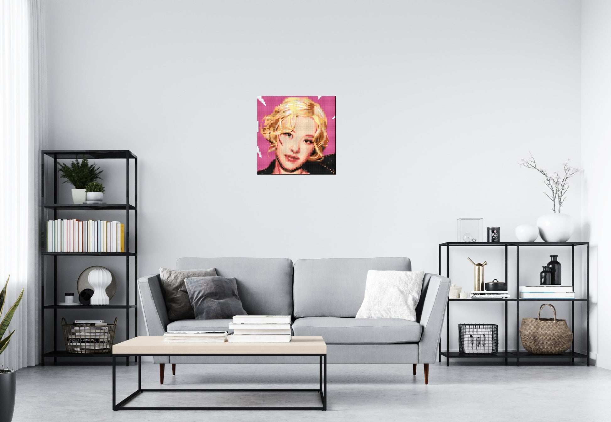 Rosé - Brick Art Mosaic Kit 3x3 scene