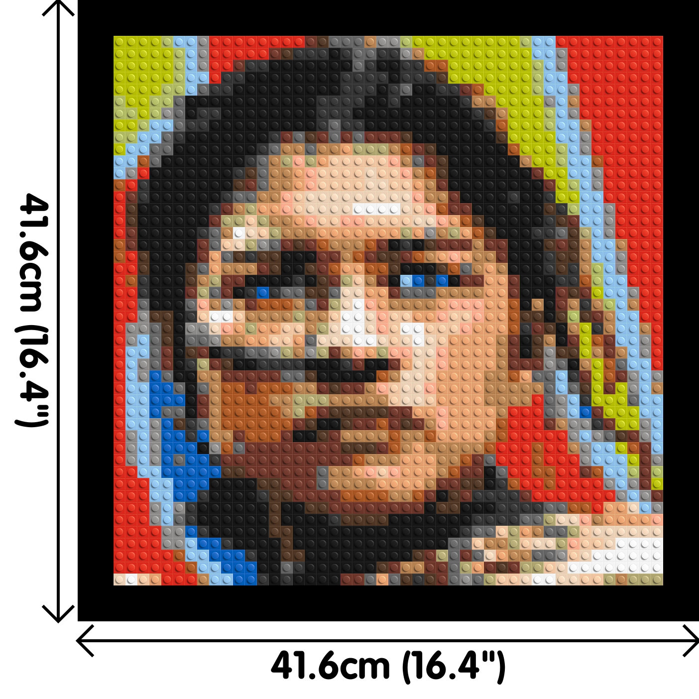 Zendaya as Chani (Dune) - Brick Art Mosaic Kit 2x2 large