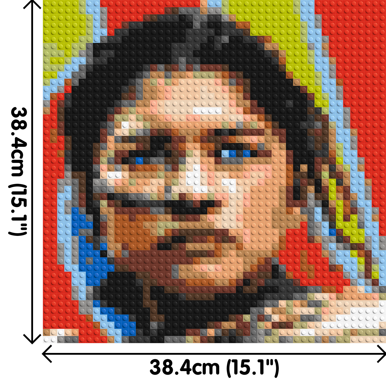 Zendaya as Chani (Dune) - Brick Art Mosaic Kit 2x2 large