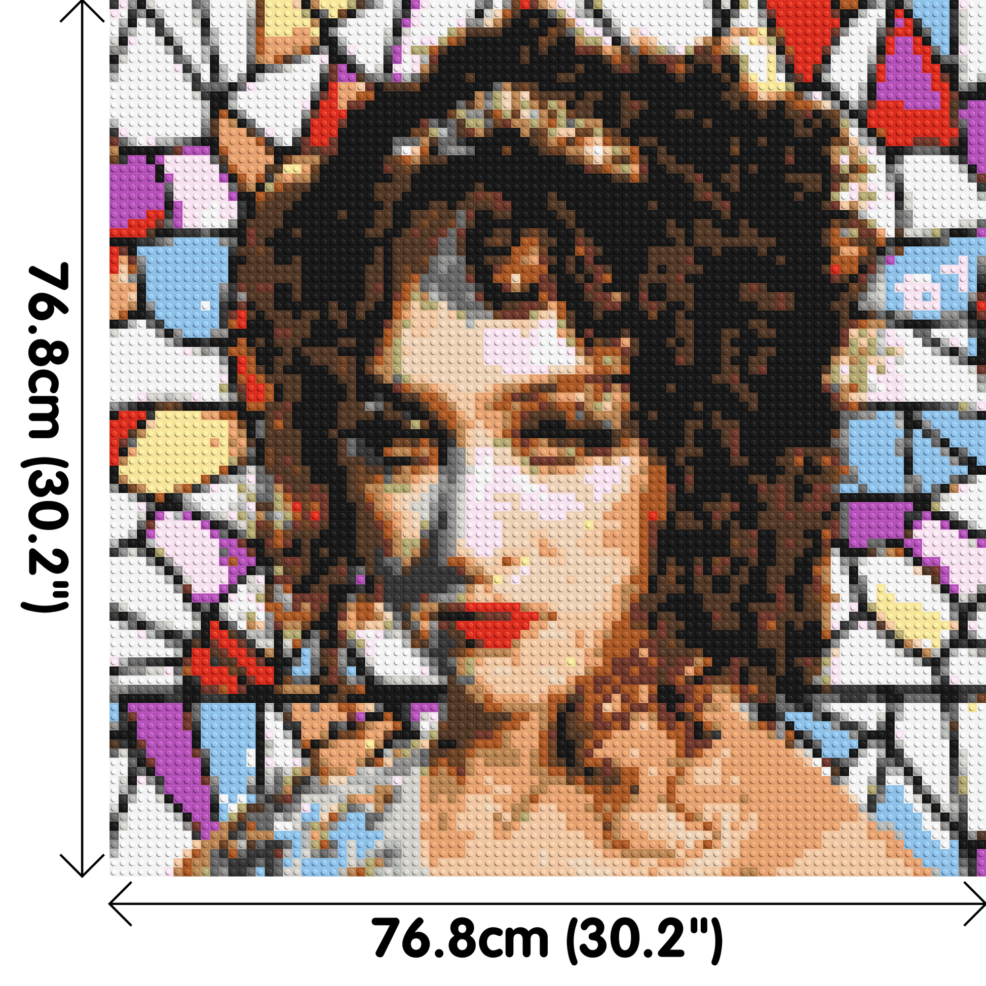 Chapell Roan - Brick Art Mosaic Kit 4x4 dimensions