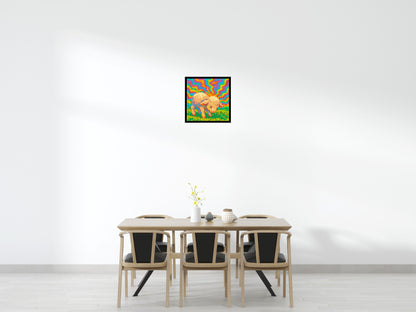 Colourful Lamb - Brick Art Mosaic Kit 3x3 large