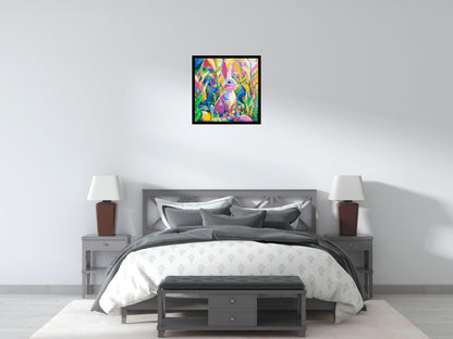 Colourful Bunny - Brick Art Mosaic Kit 3x3 large