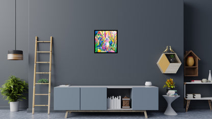 Colourful Bunny - Brick Art Mosaic Kit 3x3 large