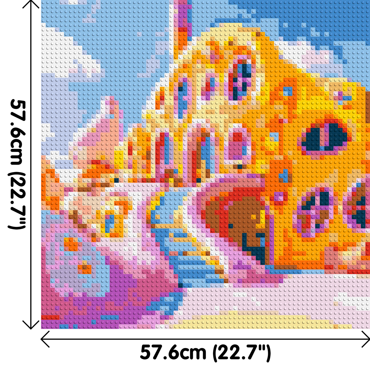 House in Candyland - Brick Art Mosaic Kit 3x3 large