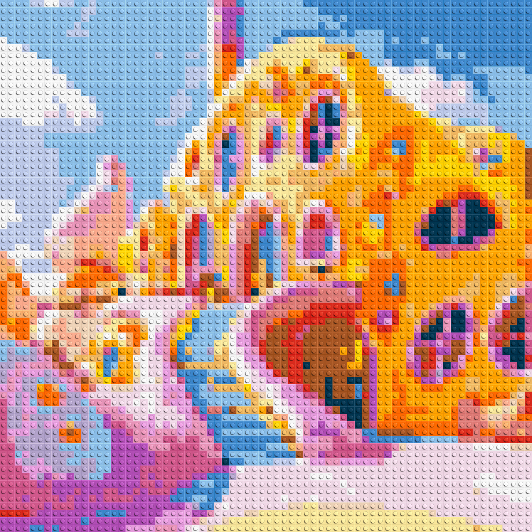 House in Candyland - Brick Art Mosaic Kit 3x3 large