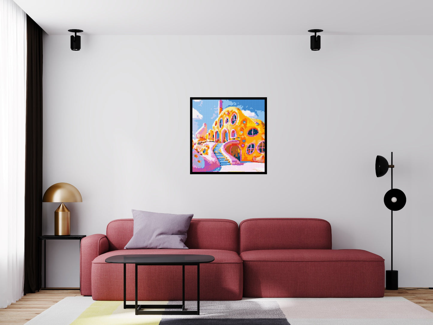 House in Candyland - Brick Art Mosaic Kit 4x4 large