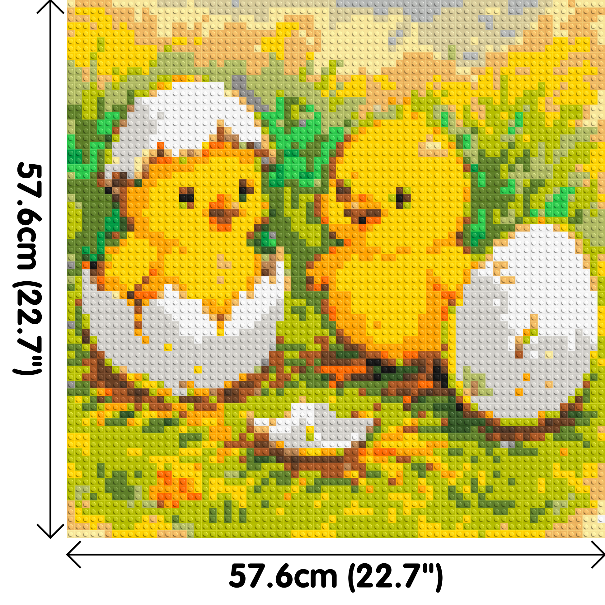 Hatching Chicks - Brick Art Mosaic Kit 3x3 dimensions