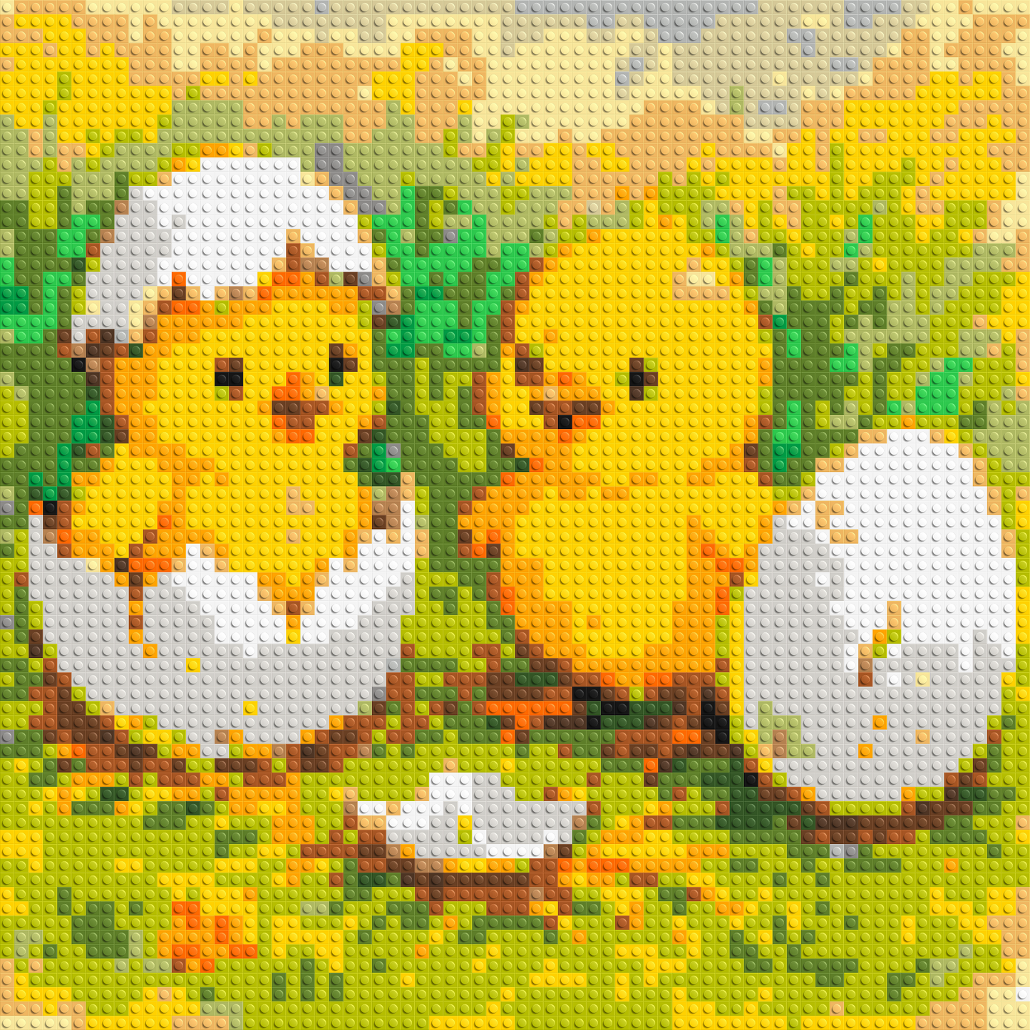 Hatching Chicks - Brick Art Mosaic Kit 3x3 large