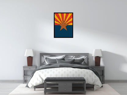 Arzona State Flag - Brick Art Mosaic Kit 3x4 large