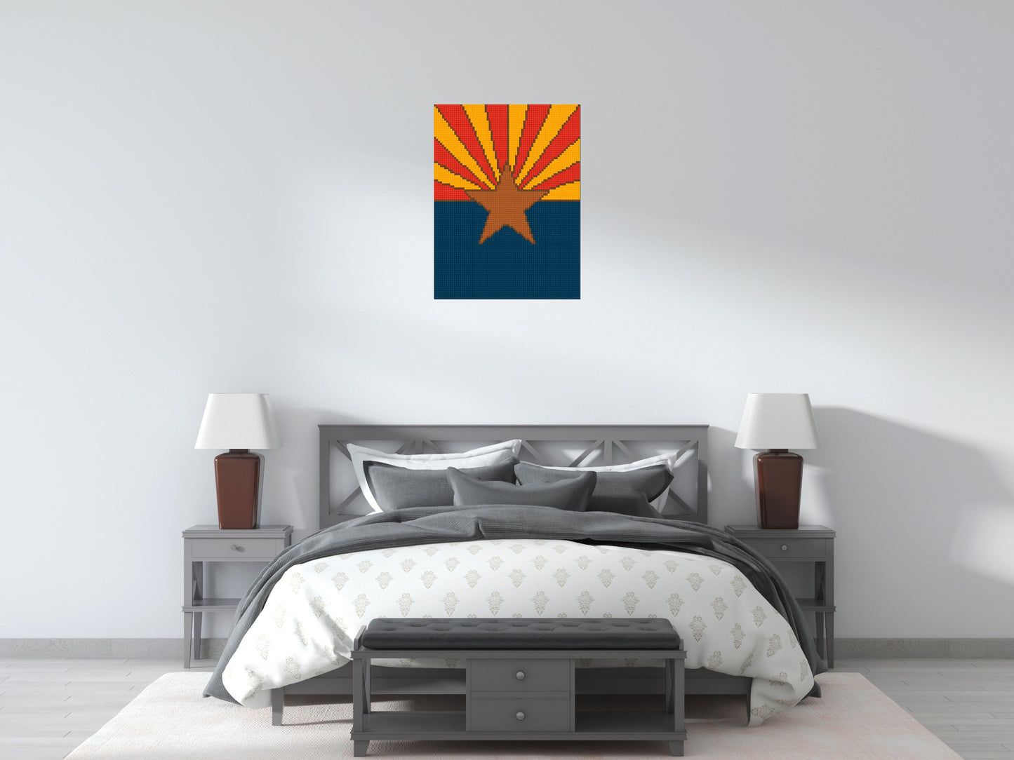 Arzona State Flag - Brick Art Mosaic Kit 3x4 large