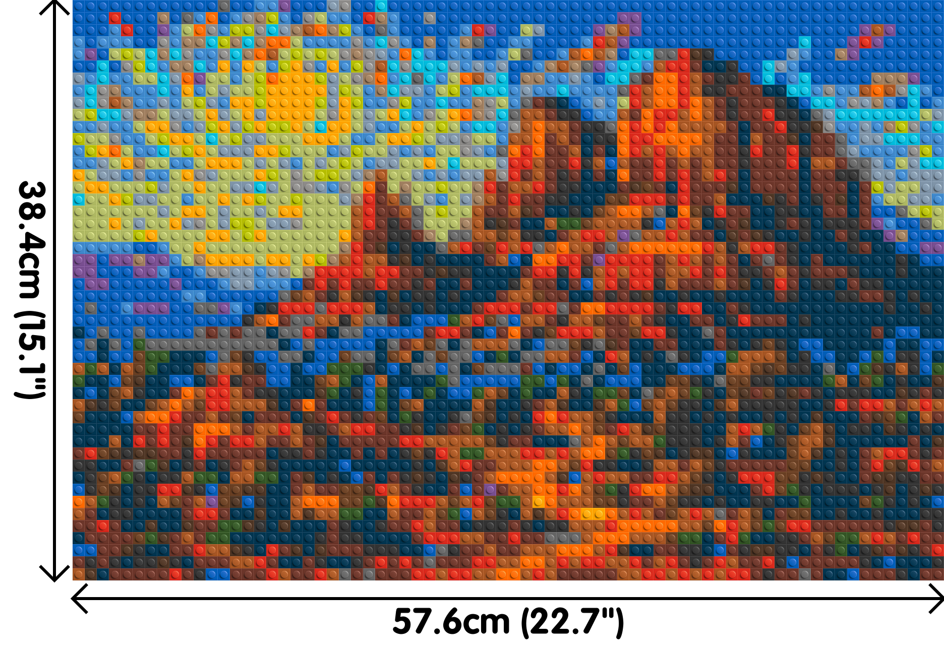 Sedona Red Rocks - Brick Art Mosaic Kit  3x2 dimensions