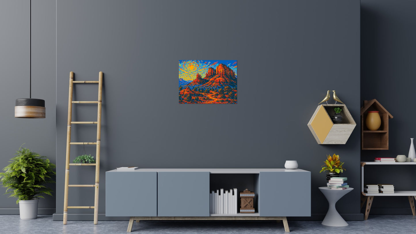 Sedona Red Rocks - Brick Art Mosaic Kit  4x3 large