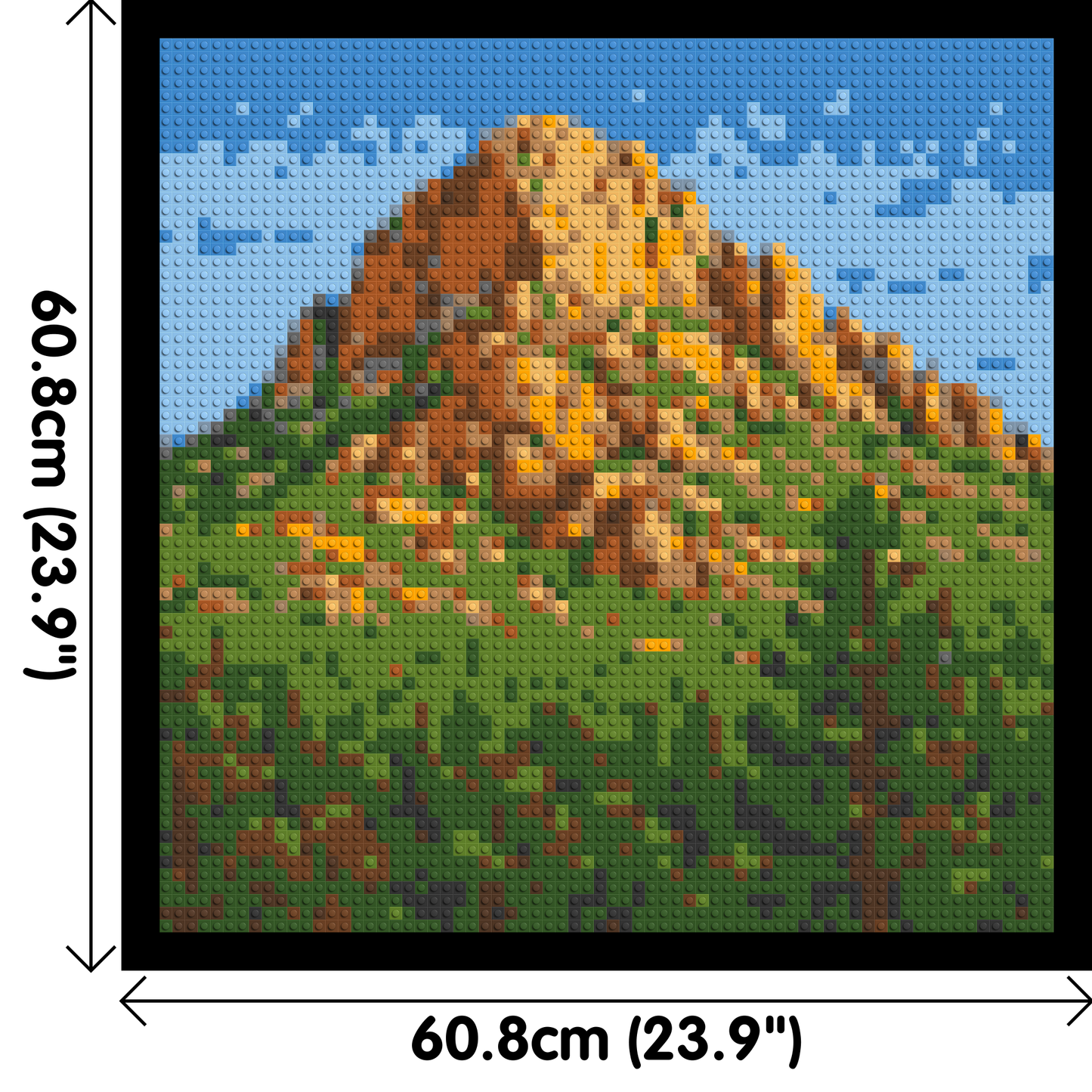 Mountain Landscape - Brick Art Mosaic Kit  3x3 large