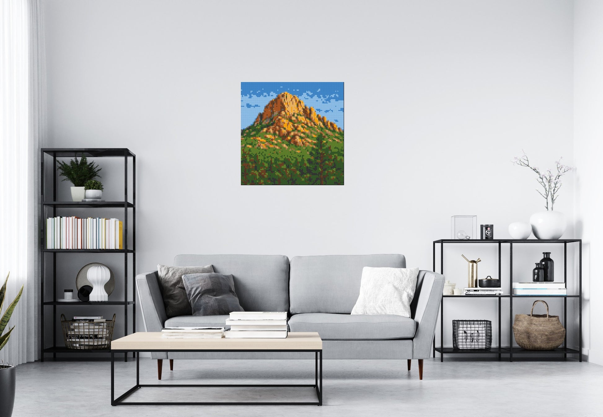 Mountain Landscape - Brick Art Mosaic Kit  4x4 scene