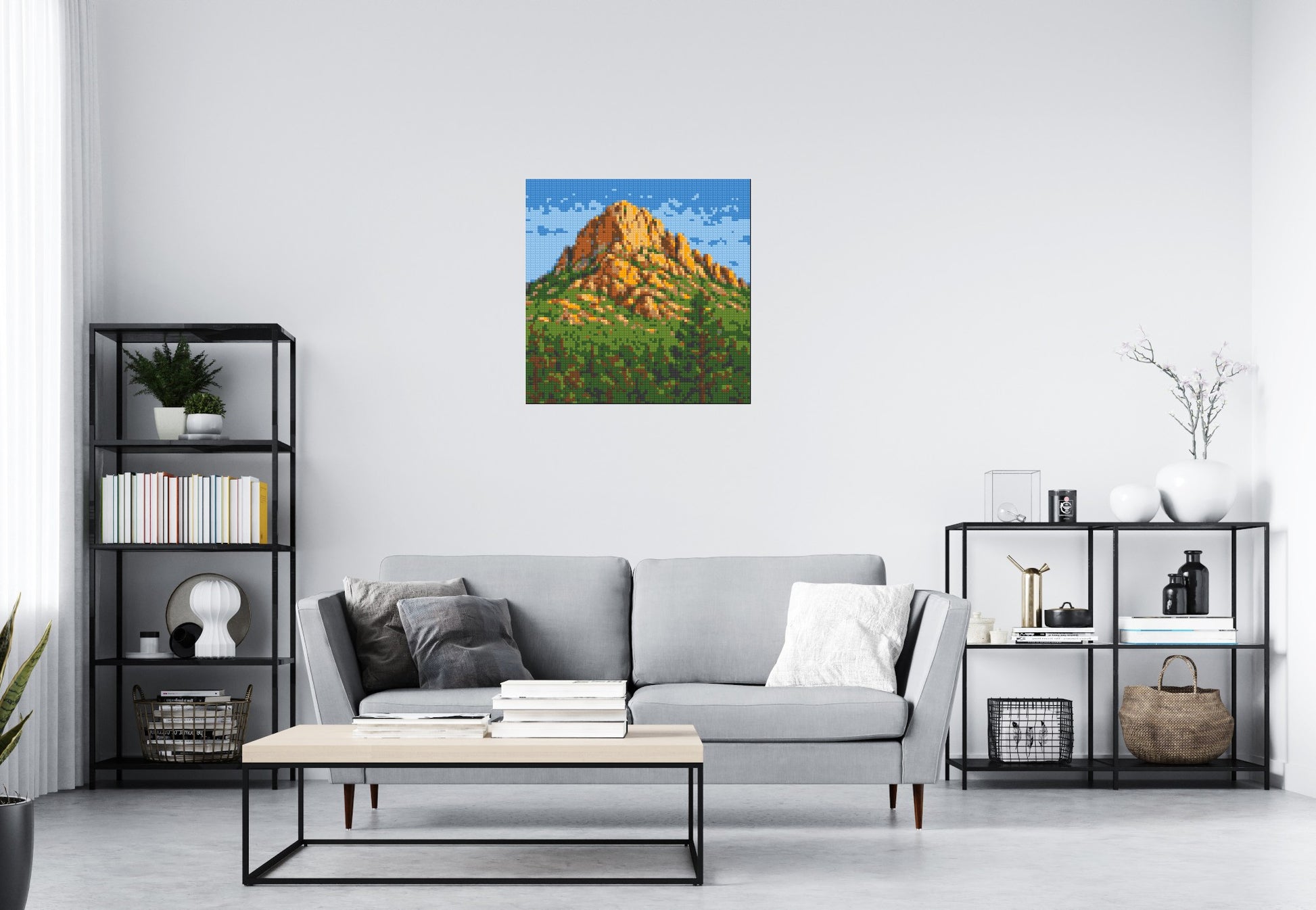 Mountain Landscape - Brick Art Mosaic Kit  4x4 scene