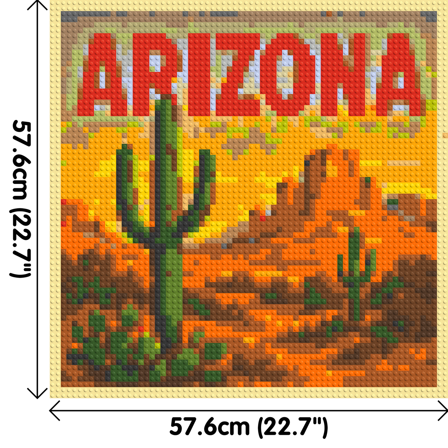 Arizona Landscape - Brick Art Kit Mosaic 3x3 large