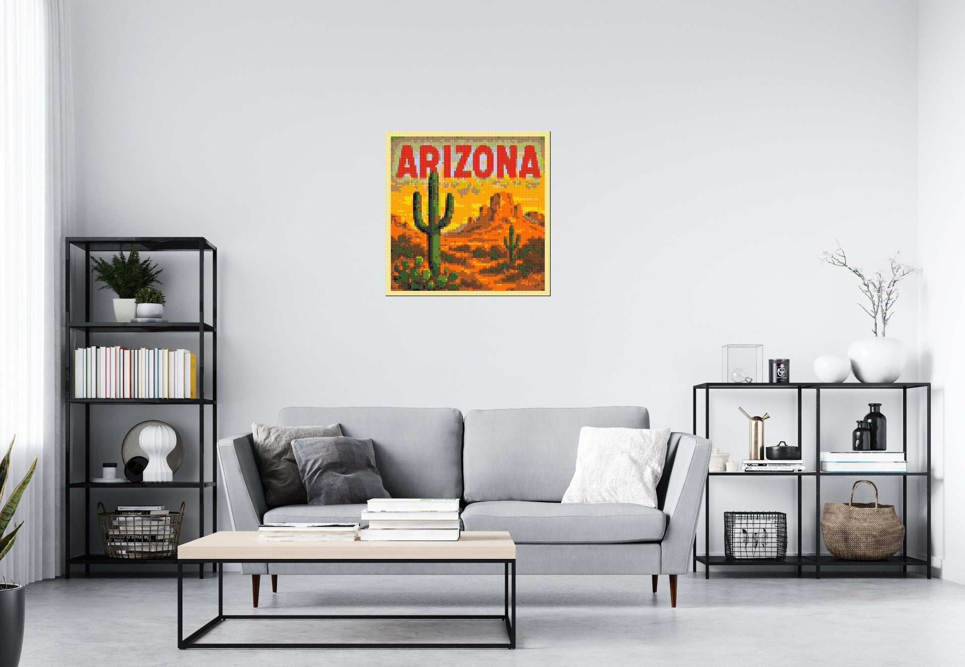 Arizona Landscape - Brick Art Kit Mosaic 4x4 scene