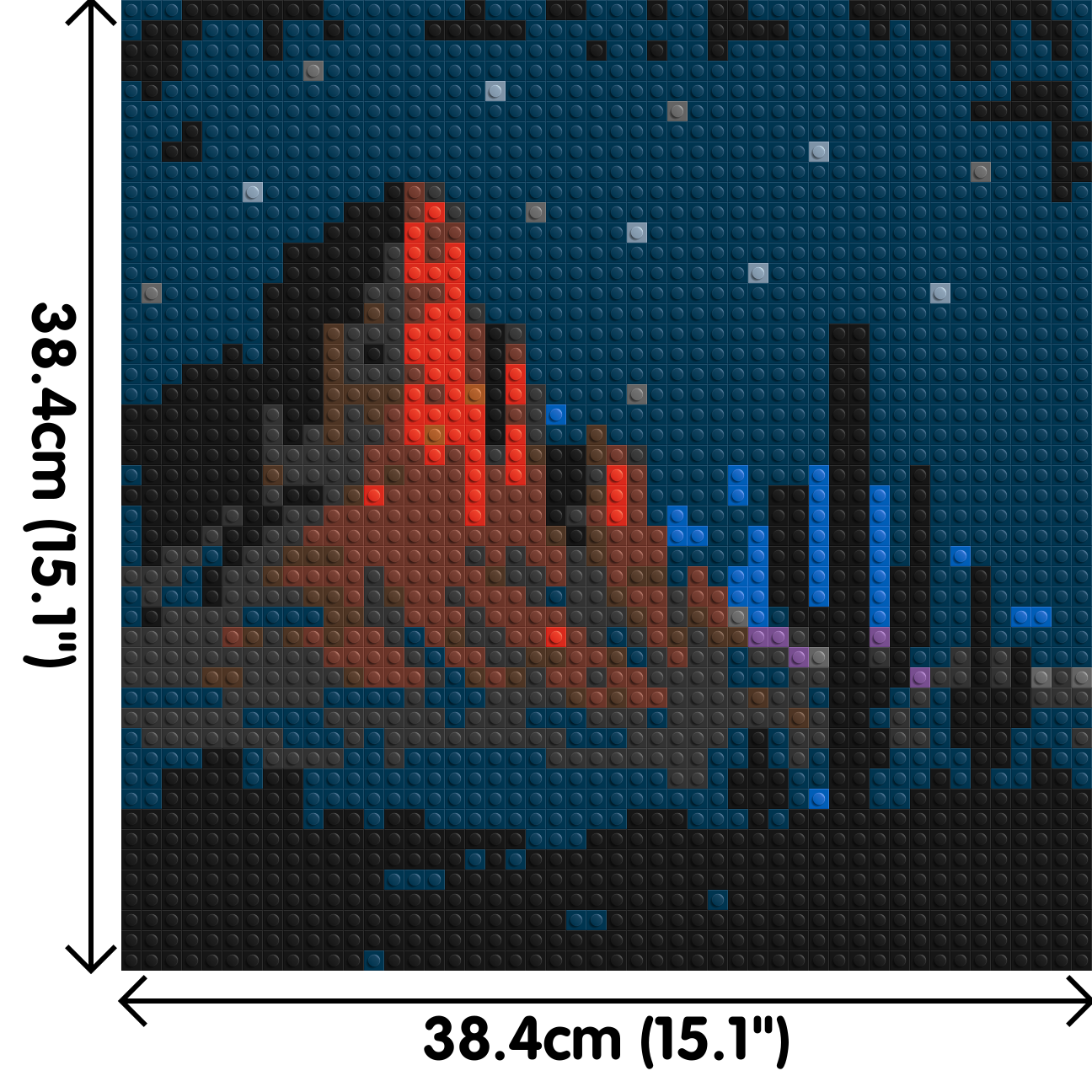 Desert Nightscape - Brick Art Mosaic Kit 2x2 large