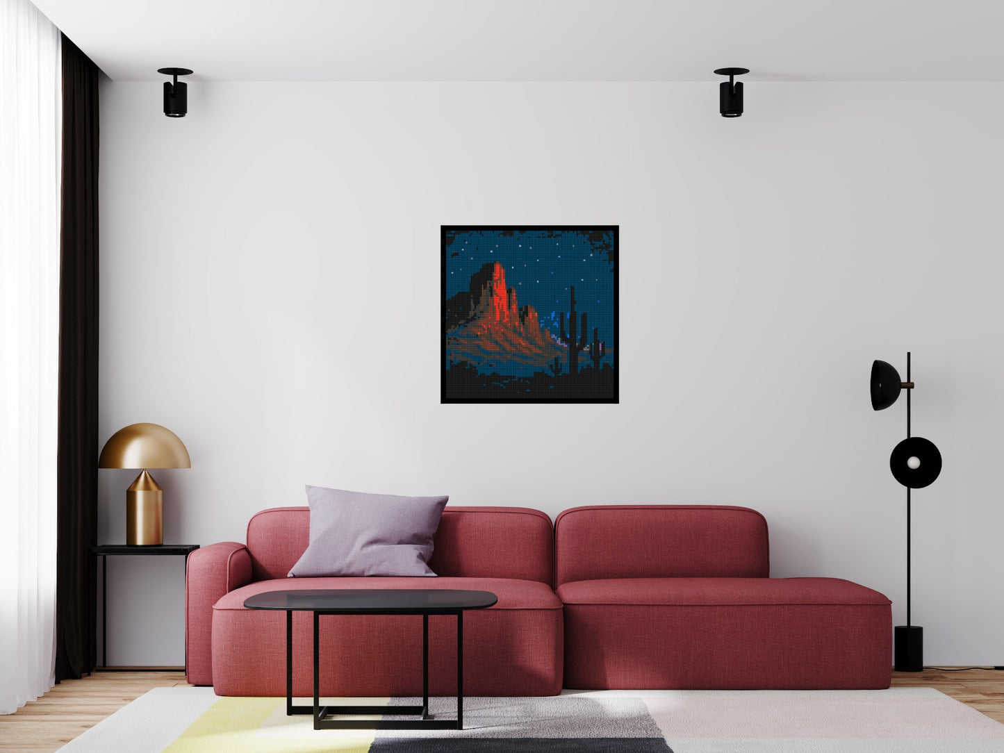 Desert Nightscape - Brick Art Mosaic Kit 4x4 large