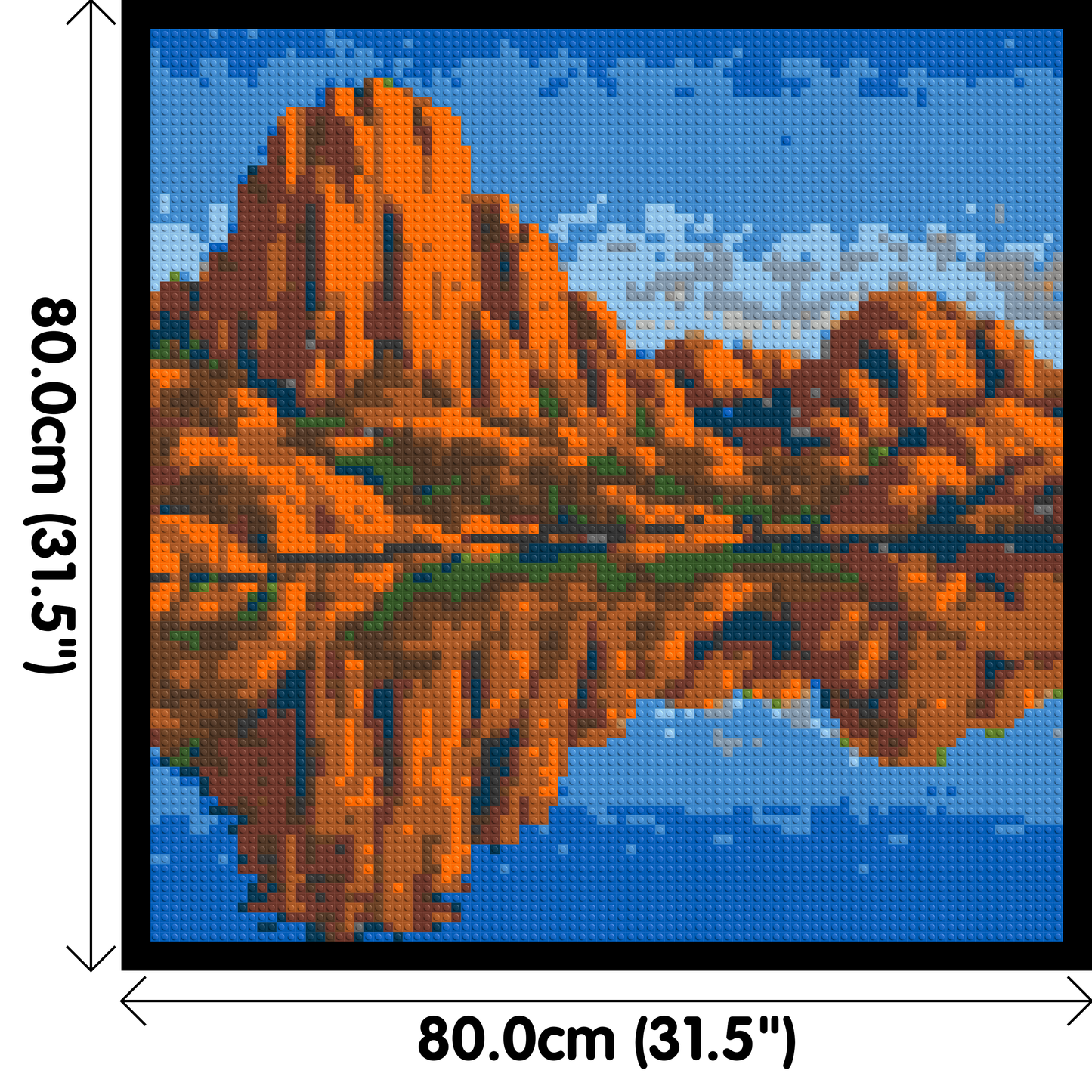 Arizona Landscape #2 - Brick Art Mosaic Kit 4x4 large