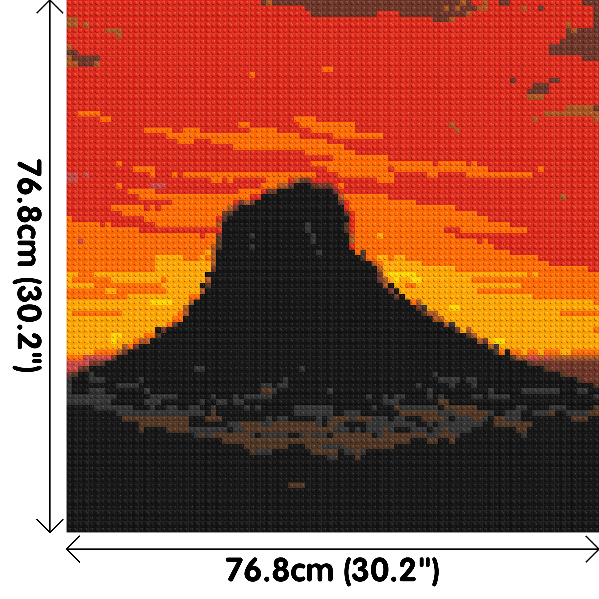 Arizona Landscape #3 - Brick Art Mosaic Kit 4x4 dimensions